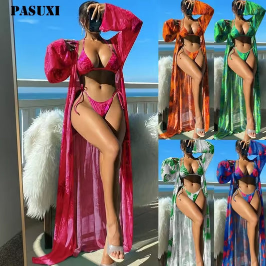 Trending 3 piece swimsuit with cover